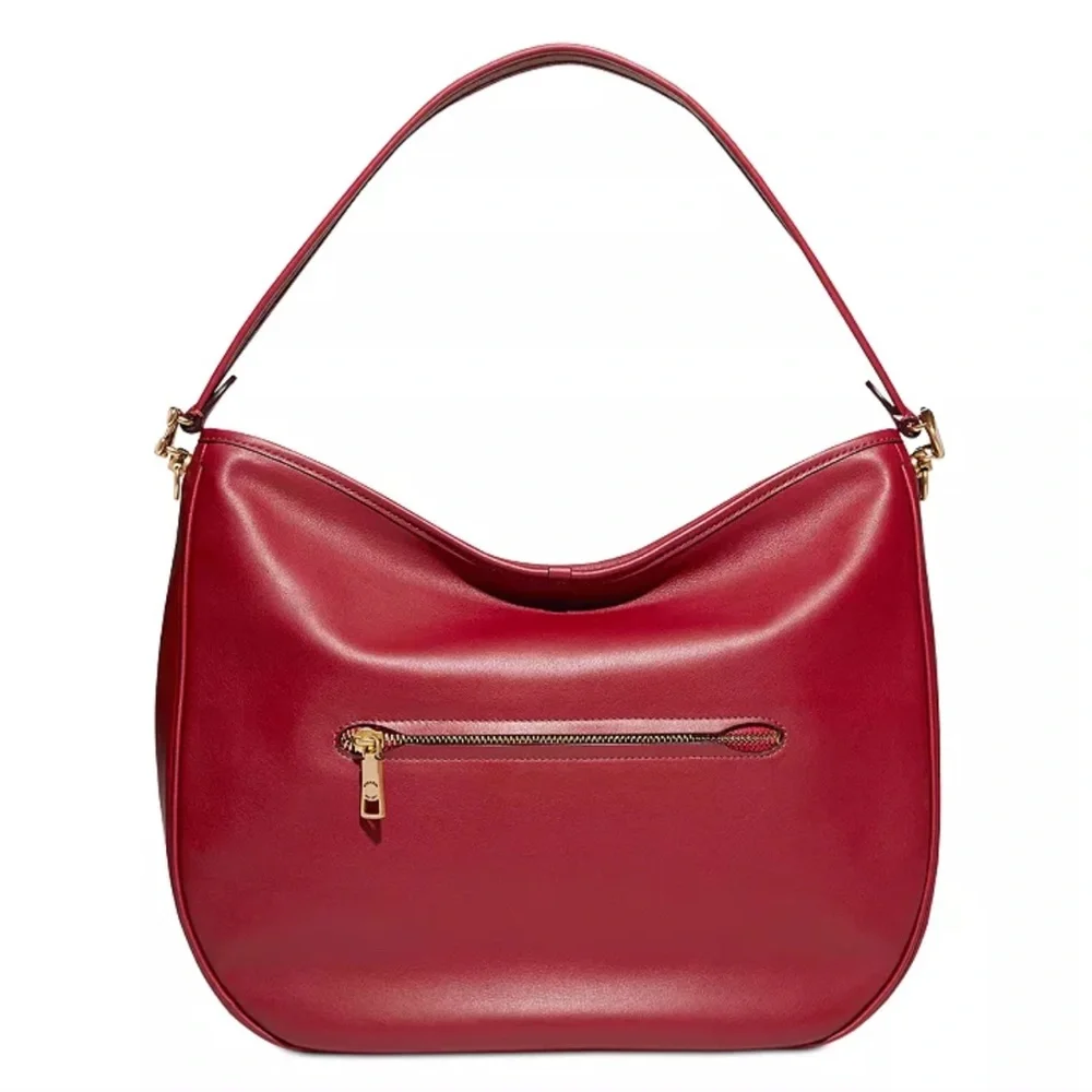 NWT $395 COACH Soft Tabby Leather Hobo Bag in Brick Red! - Picture 3 of 16